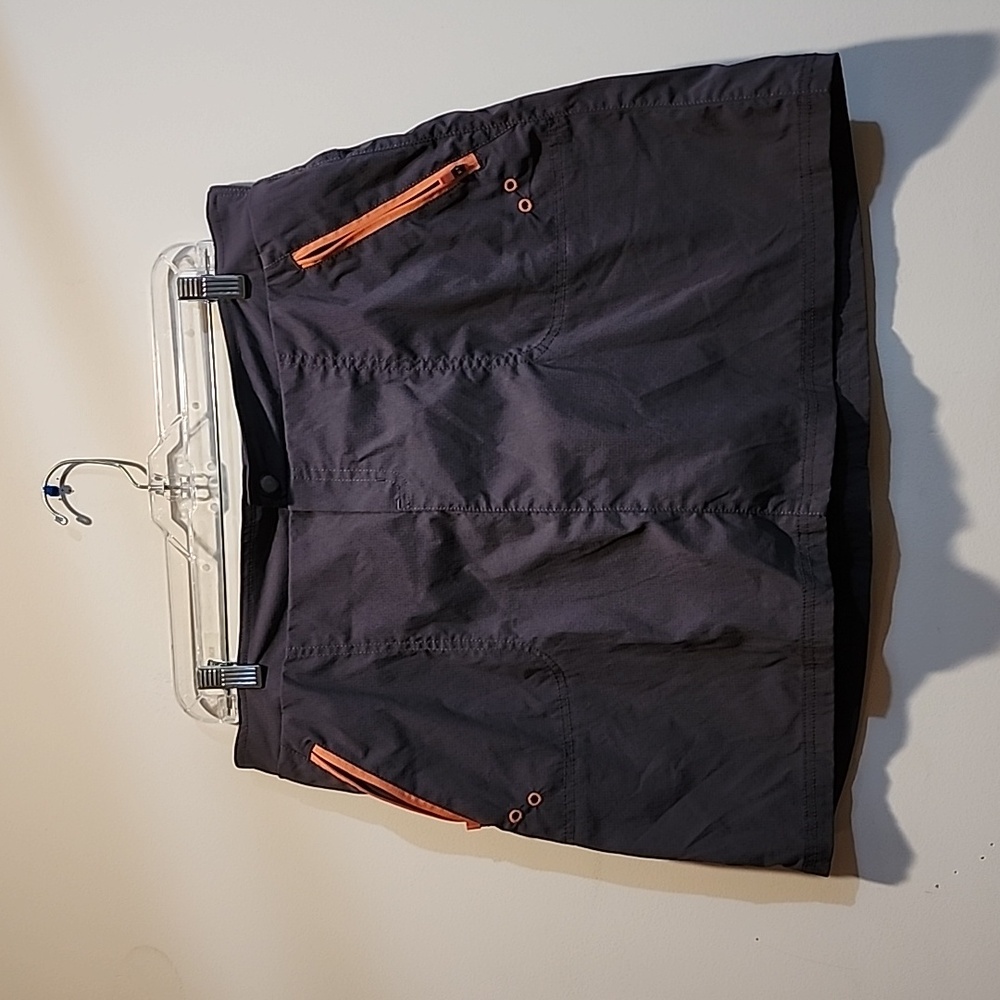 Te Verde Charcoal Shorts with Orange Zippers